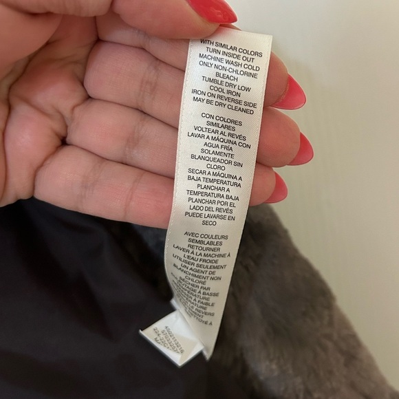 4/$20 Chico’s faux fur plush vest beige black with mandarin collar- size S- 4 US - Picture 10 of 10